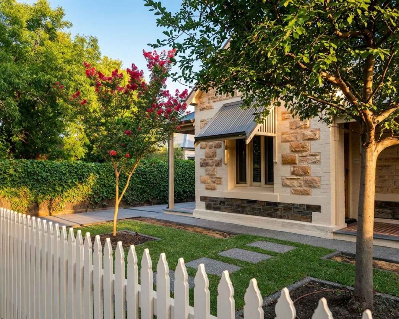 Landscaping around an Adelaide home
